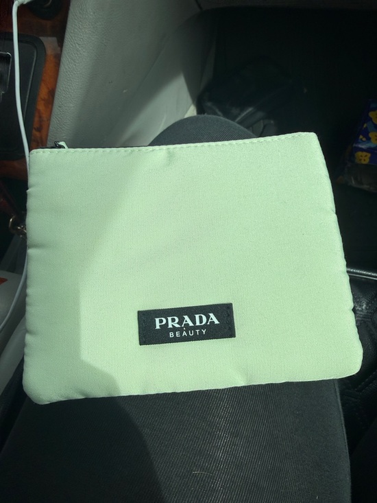 Prada Mint Green Nylon Beauty Pouch - Picture 2 of 3